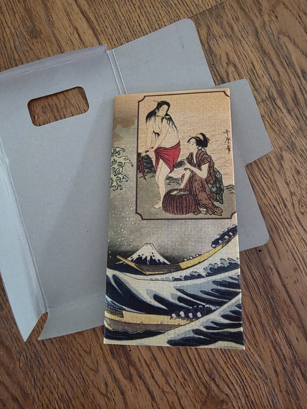 Vintage Japanese Zemliya Paper Wallet with Paper